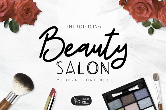Beauty Salon Modern Font Duo素材中国精选英文字体
