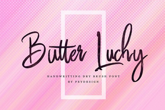 Butter Luchy – Handwritting Brush素材天下精选英文字体