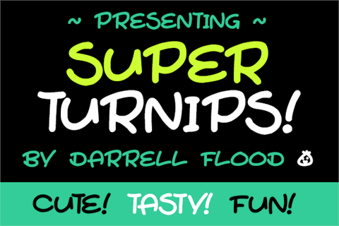 Super Turnips font素材天下精选英文字体