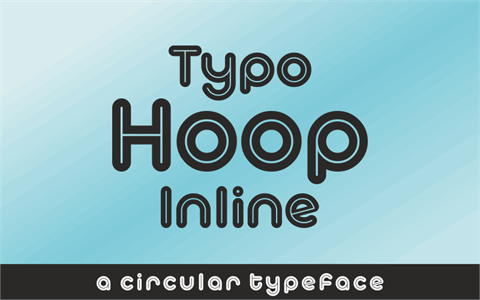 Typo Hoop Inline Demo font16素材网精选英文字体