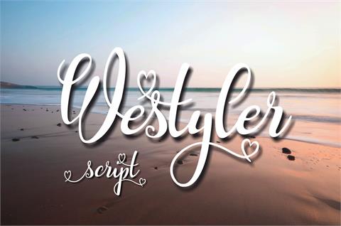 Westyler font16素材网精选英文字体