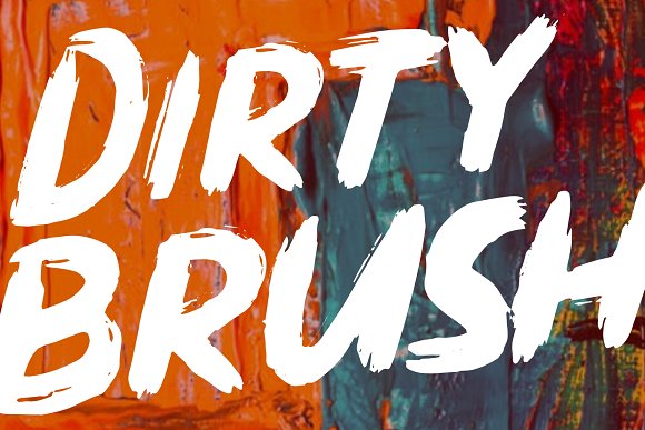 DIRTY BRUSH Font16设计网精选英文字体