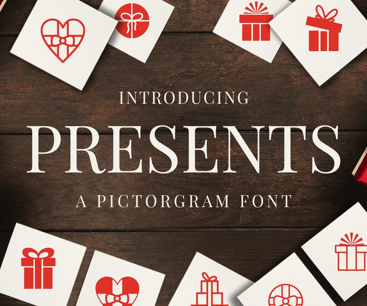 Presents – Pictorgram Font16设计网精选英文字体