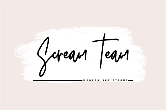 Scream Team Font素材中国精选英文字体