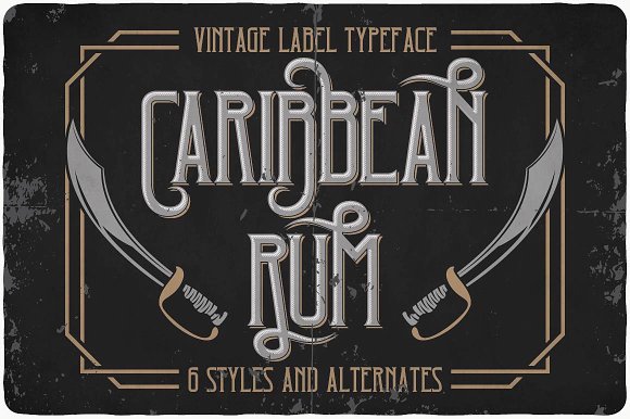 Caribbean Rum Typeface素材中国精选英文字体