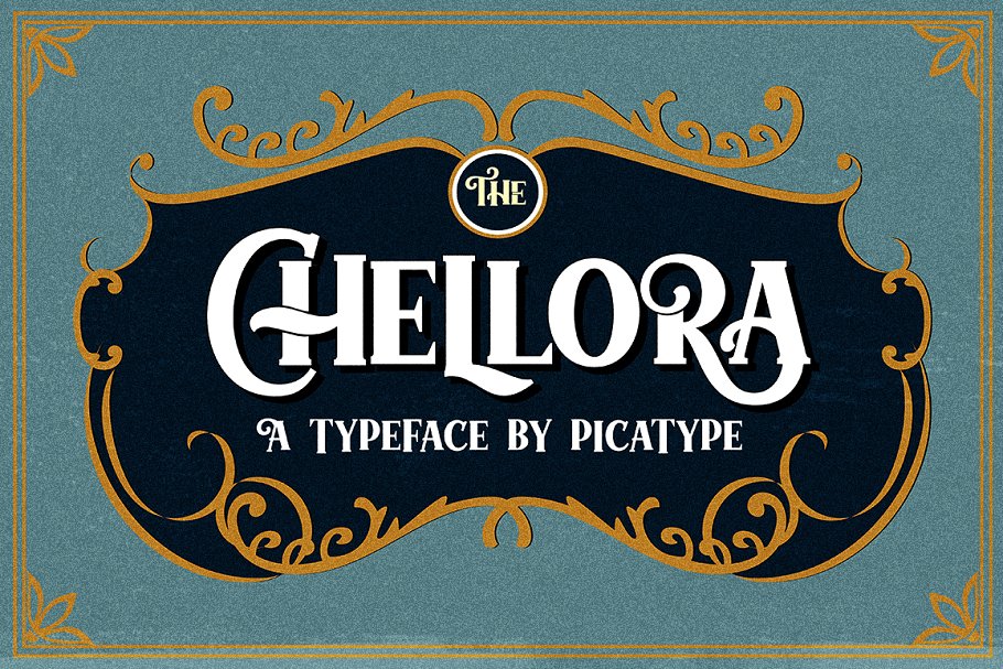 Chellora Typeface Font16设计网精选英文字体