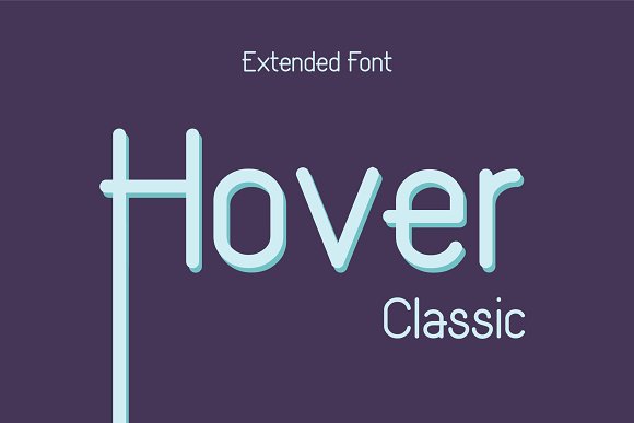 Hover Classic Extended Font16设计网精选英文字体
