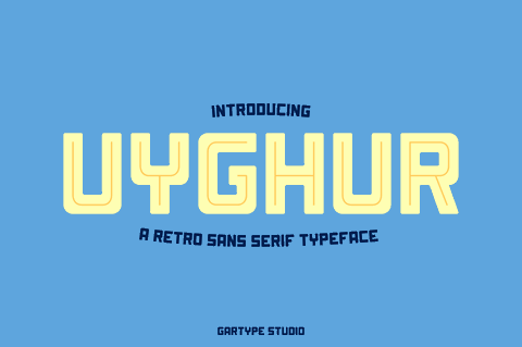 Uyghur[Demo] font16设计网精选英文字体