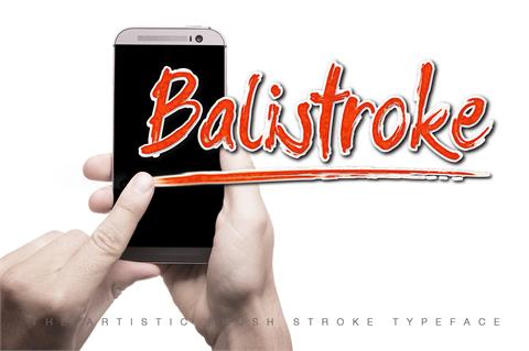 Balistroke font16设计网精选英文字体