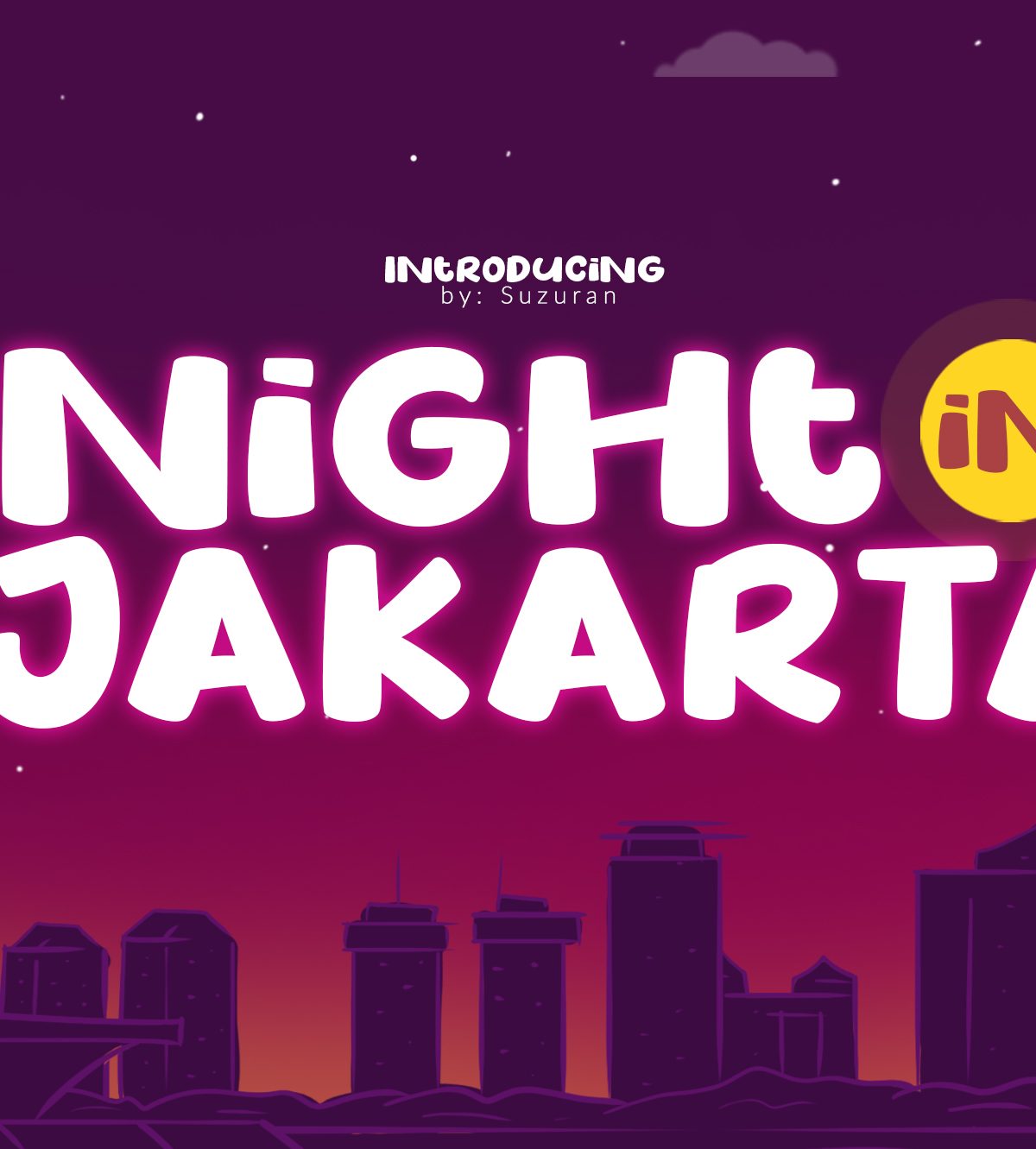 Night in JakartaOther Font16图库网精选英文字体