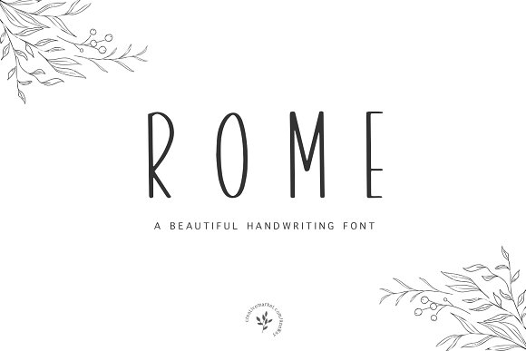 Rome | Font + Bonus素材中国精选英文字体
