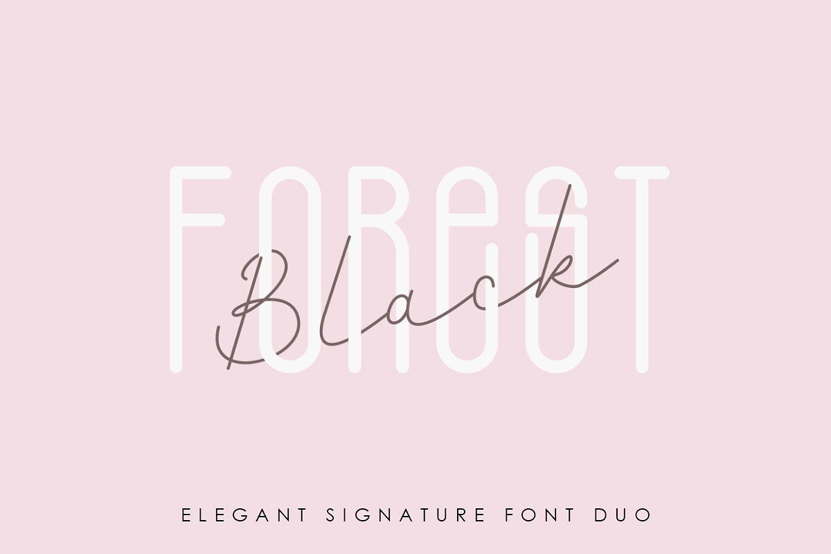 Black Forest l Elegant Font Duo素材中国精选英文字体