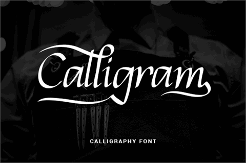 Calligram Personal font16图库网