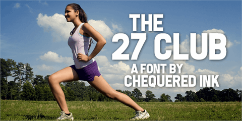The 27 Club font素材中国精选英文字体
