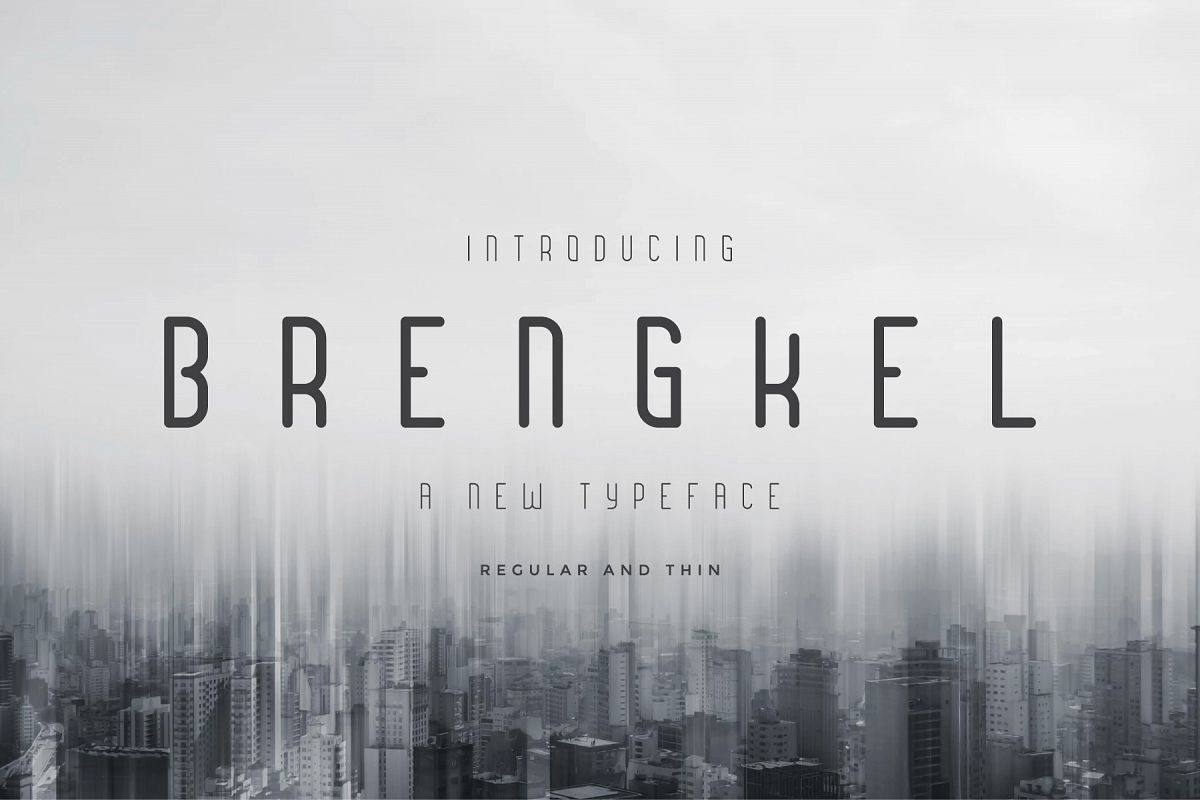 Brengkel – Condensed Font素材中国精选英文字体