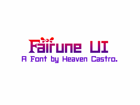 Fairune UI CHMC font16素材网精选英文字体