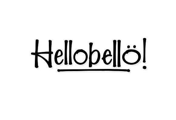 Hellobello Fonts16图库网精选英文字体