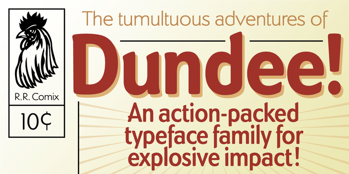 Dundee Font Family16设计网精选英文字体