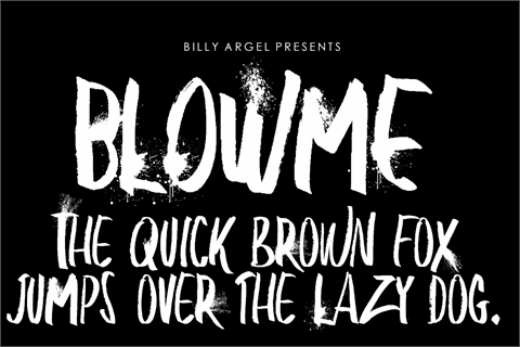 BLOW ME PERSONAL USE font16设计