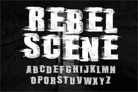 Rebel Scene_Demo font素材天下精选英文字体