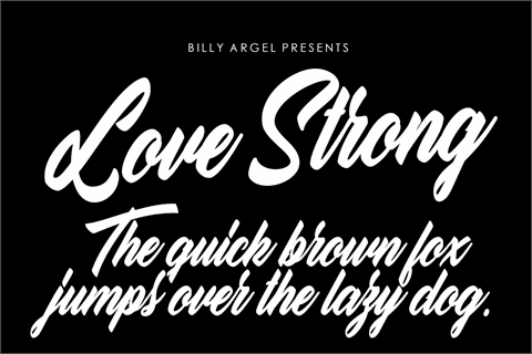 Love Strong personal Use font素材天下精选英文字体