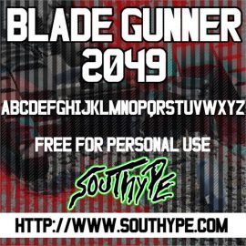 Blade Gunner 2049 St font16素材网精选英文字体