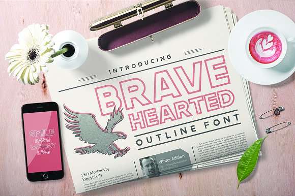 Brave Hearted16设计网精选英文字体
