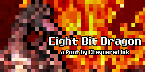 Eight Bit Dragon font素材天下精选英文字体