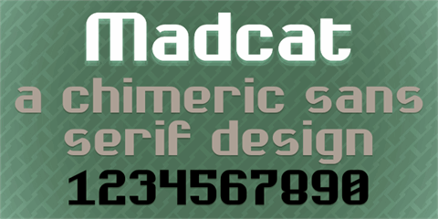 Madcat font16图库网精选英文字体
