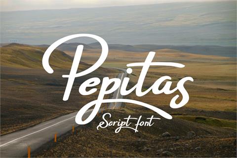 Pepitas font16图库网精选英文字体