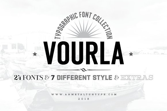 Vourla Font Collection素材中国精选英文字体