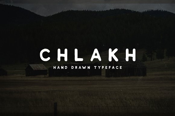 Chlakh – Hand Drawn Typeface16图库网精选英文字体