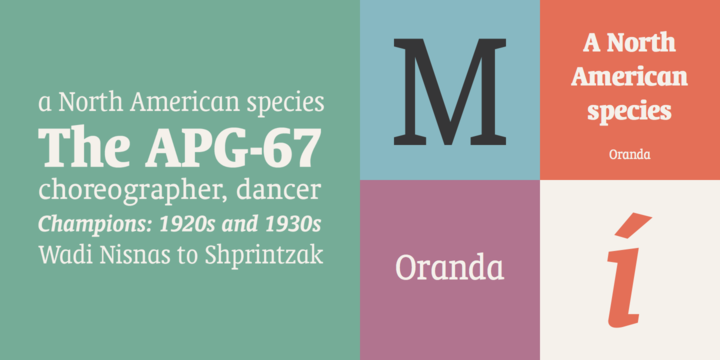 Oranda Font Family16设计网精选英文字体