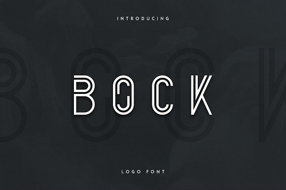 Bock – Logo Font素材中国精选英文字体