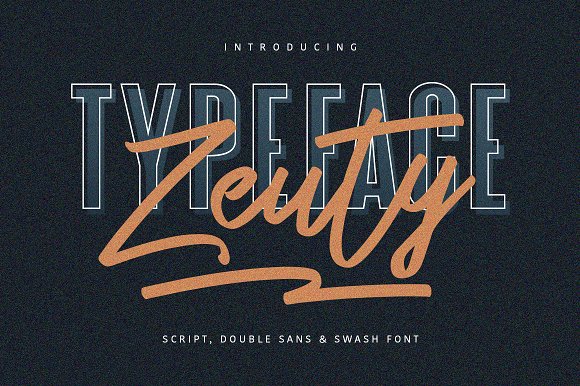 Zeuty Typeface Collection Font素材中国精选英文字体