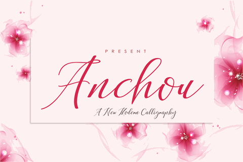 Anchou font素材中国精选英文字体
