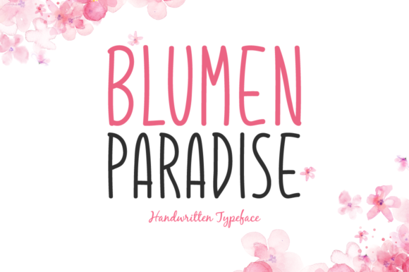 Blumen Paradise Font素材中国精选英文字体