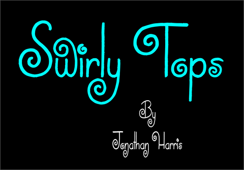 Swirly Tops font16设计网精选英文字体