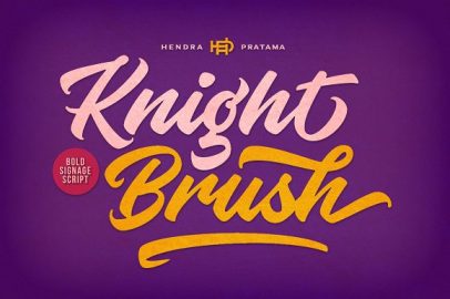 Knight Brush16图库网精选英文字体