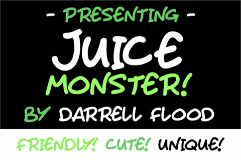 Juice Monster font素材中国精选英文字体