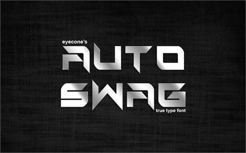 Auto Swag font16设计网精选英文字体