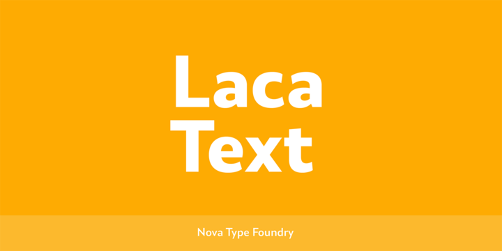 Laca Text Font Family素材中国精选英文字体