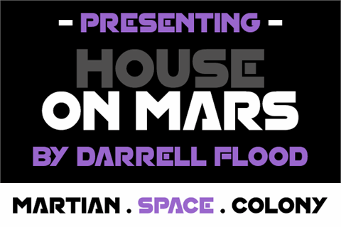 House On Mars font16设计网精选英文字体