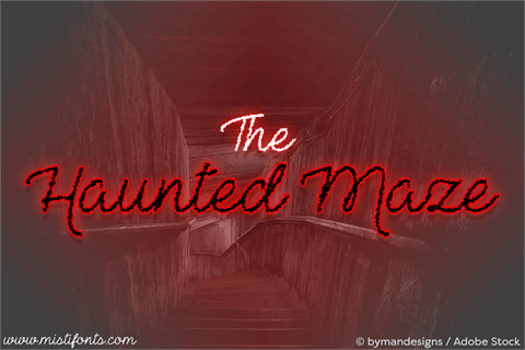 The Haunted Maze font16设计网精选英文字体