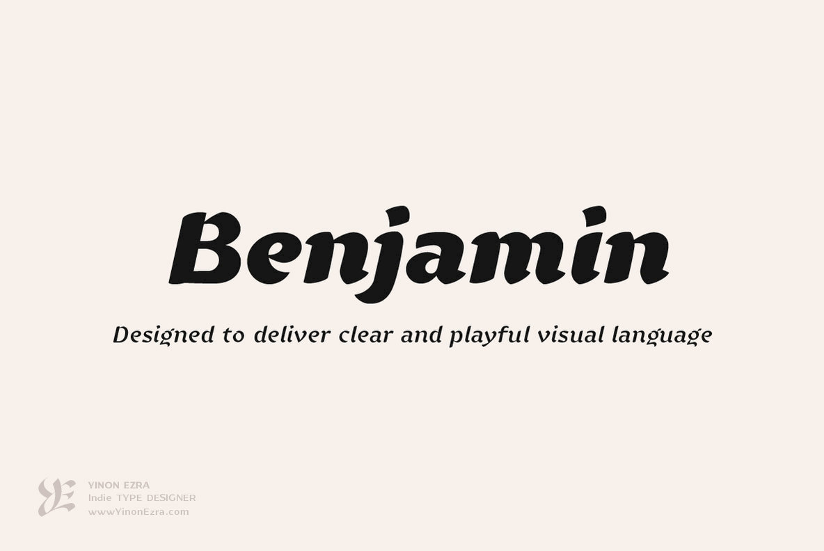 YE Benjamin Font Family16设计网精选英文字体