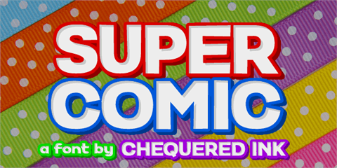 Super Comic font素材天下精选英文字体