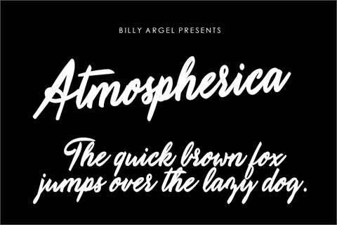 Atmospherica Personal Use font16图库网精选英文字体