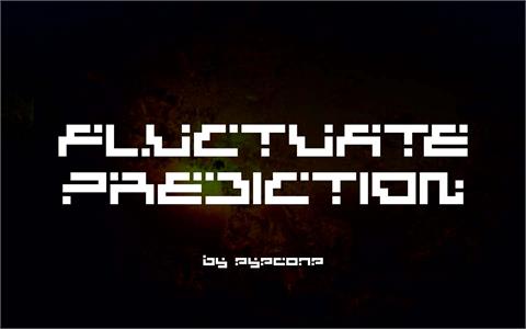 Fluctuate Prediction font素材中