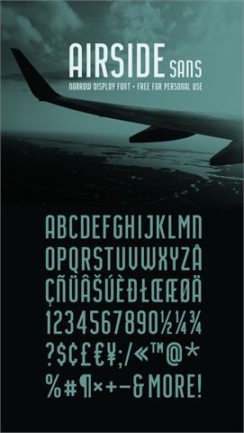 Airside Sans font素材中国精选英文字体