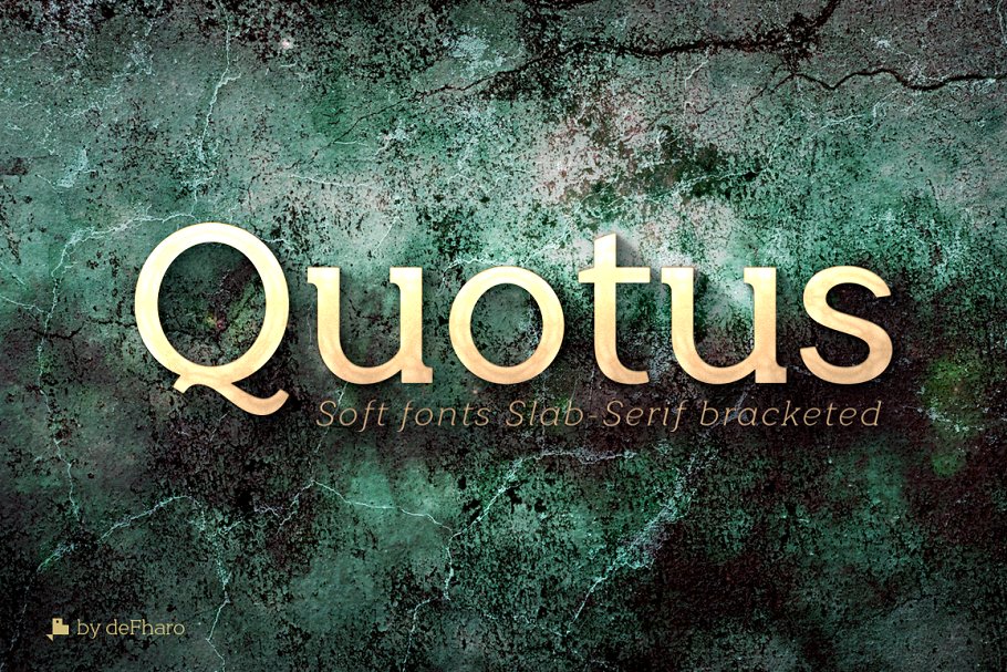 Quotus Slab Bracketed 8 Fonts16图库网精选英文字体